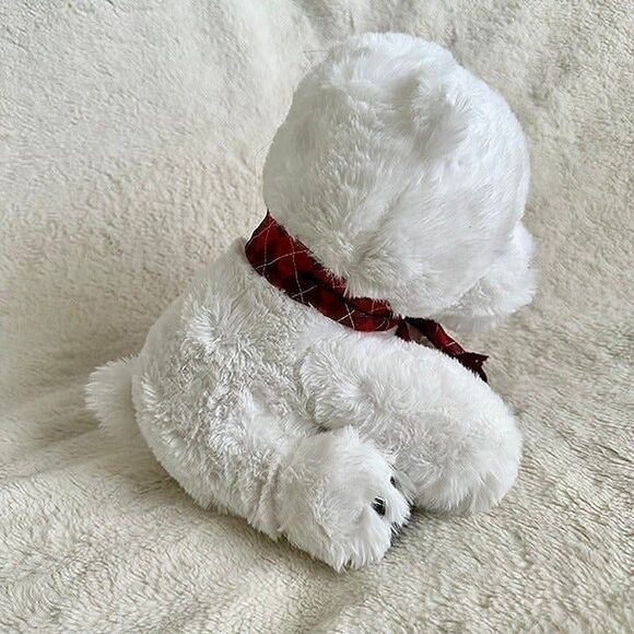 Target Animal Adventure 10” Polar Bear Cub Plush Red Scarf Winter Christmas Toy - Picture 4 of 7